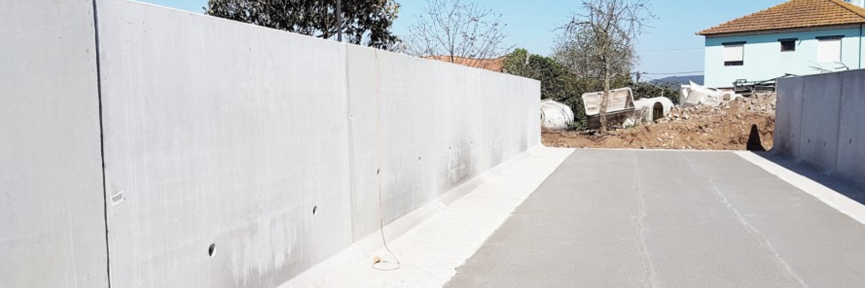 Installation mur de soutènement