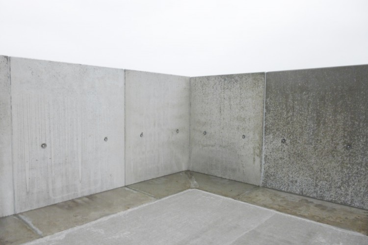 L-keerwanden met hiel