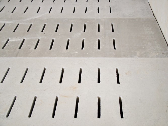 Caillebotis fente transversal